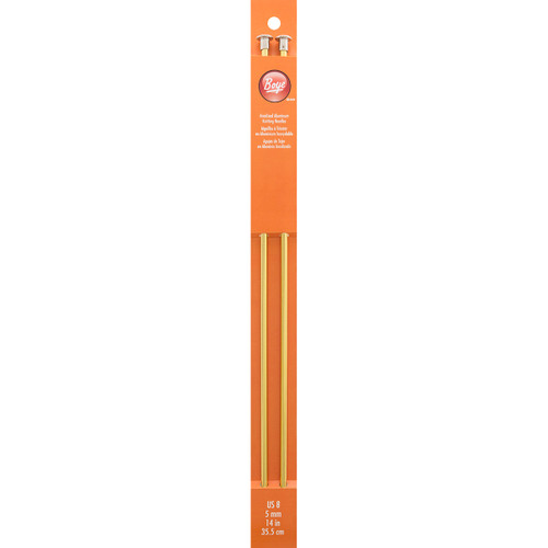 3 Pack - Boye Single Point Aluminum Knitting Needles 14"-Size 8/5mm - 6328008 - 070659777073