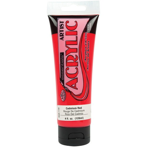 3 Pack - Royal & Langnickel(R) essentials(TM) Acrylic Paint 4oz-Cadmium Red - RAA-110 - 090672304407