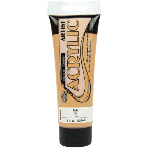 3 Pack - Royal & Langnickel(R) essentials(TM) Acrylic Paint 4oz-Gold - RAA-141 - 090672063533