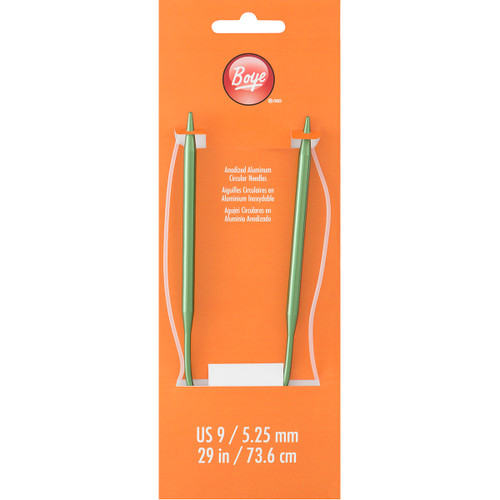 3 Pack - Boye Circular Aluminum Knitting Needles 29"-Size 9/5.5mm - 735009 - 070659777165