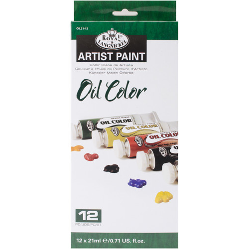 3 Pack Royal & Langnickel(R) Oil Paints 21ml 12/Pkg-Assorted Colors OIL21-12 - 090672065490