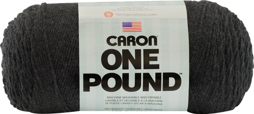 2 Pack - Caron One Pound Yarn-Dark Grey Mix - 294010-10618 - 057355383500