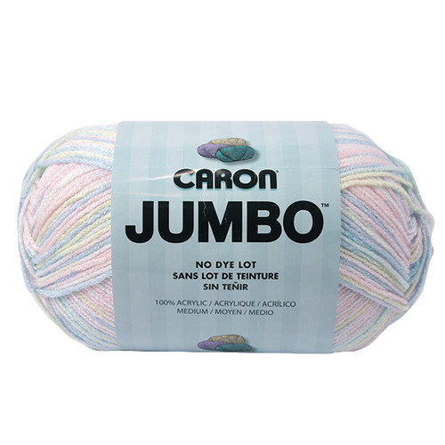 2 Pack - Caron Jumbo Print Yarn-Baby Rainbow - 294009-9010 - 057355383197