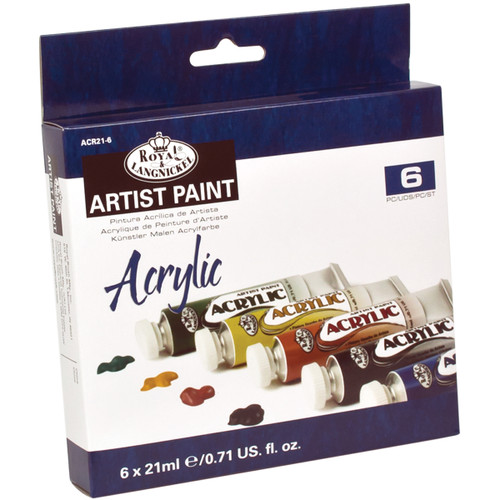 3 Pack - Royal & Langnickel(R) Acrylic Paints 21ml 6/Pkg-Assorted Colors - ACR21-6
