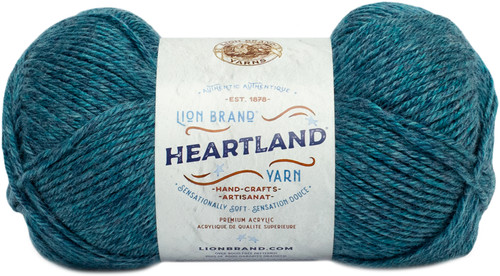 3 Pack - Lion Brand Heartland Yarn-Glacier Bay - 136-105 - 023032010182