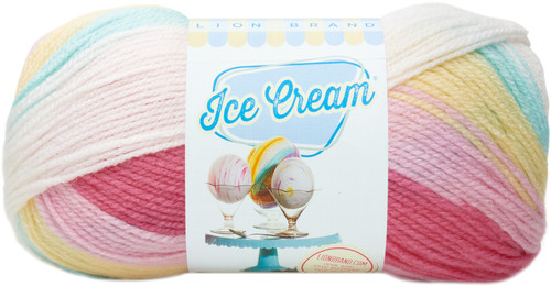 3 Pack - Lion Brand Ice Cream Yarn-Tutti Frutti - 923-206 - 023032014067