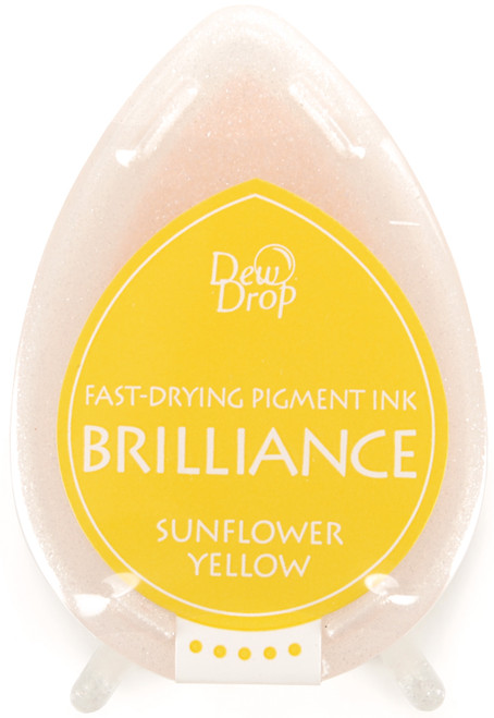 6 Pack Brilliance Dew Drop Pigment Ink Pad-Sunflower Yellow BD000-11 - 712353540118