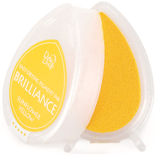 6 Pack Brilliance Dew Drop Pigment Ink Pad-Sunflower Yellow BD000-11