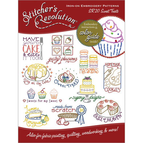 6 Pack Stitcher's Revolution Iron-On Transfers-Sweet Treats SR-20 - 043272200204