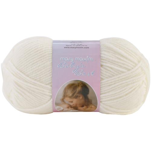 10 Pack Mary Maxim Baby's Best Yarn-Ecru -444-5 - 8487870031558487870031556