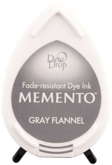 6 Pack Memento Dew Drop Dye Ink Pad-Gray Flannel MD-902 - 712353249028