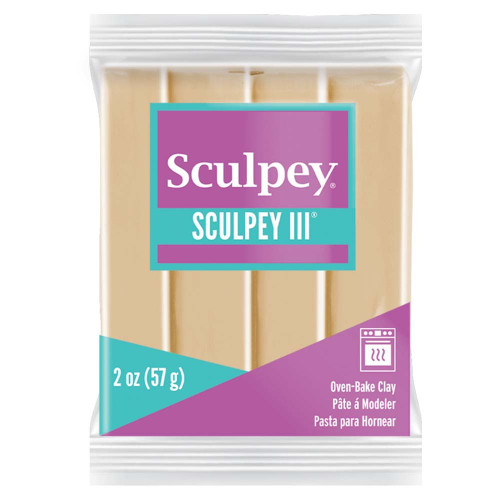 5 Pack Sculpey III Oven-Bake Clay 2oz-Tan S302-301 - 715891113011