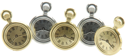 3 Pack - Eyelet Outlet Shape Brads 12/Pkg-Pocket Watches - QBRD2-102A