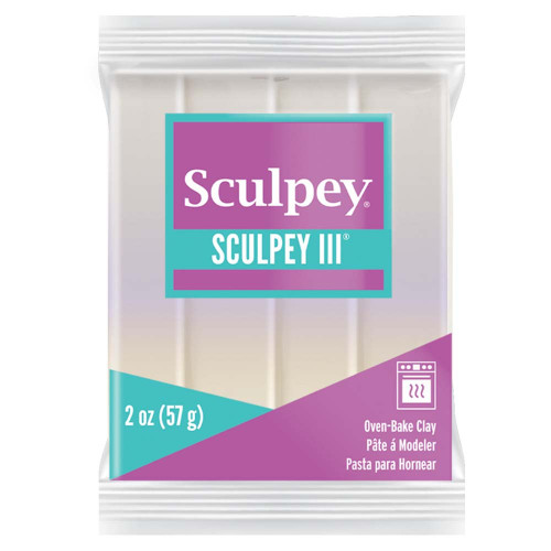 5 Pack Sculpey III Oven-Bake Clay 2oz-Pearl S302-1101 - 715891111017