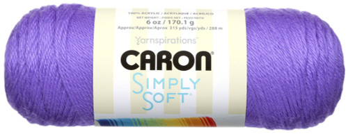 3 Pack - Caron Simply Soft Brites Yarn-Grape - H9700B-9610 - 035613976107