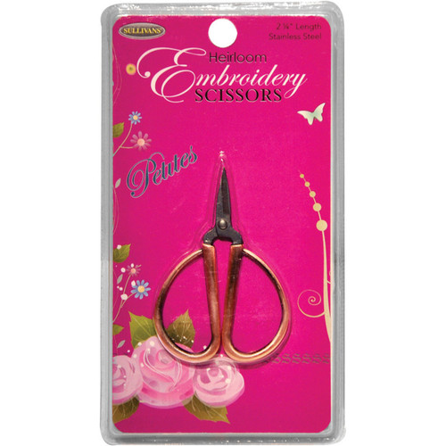 2 Pack Sullivans Heirloom Petites embroidery Scissors 2.25"-Copper -39985 - 739301399857