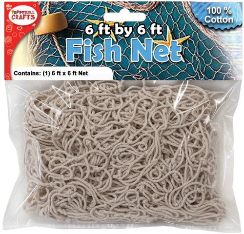 3 Pack - Pepperell Cotton Fish Net-6'x6' - DECTN - 725879530051 3 Pack - Pepperell Cotton Fish Net-6'x6' - DECTN - 725879530051