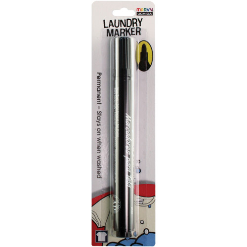 6 Pack - Uchida DecoFabric Laundry Fabric Marker-Black - 520-C - 028617505718