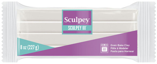 3 Pack - Sculpey III Polymer Clay 8oz-Translucent - S308-10 3 Pack - Sculpey III Polymer Clay 8oz-Translucent - S308-10