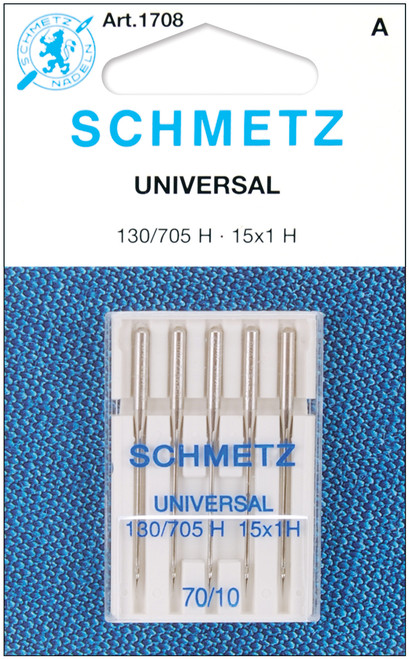 10 Pack Schmetz Universal Machine Needles-Size 10/70 5/Pkg 1708 - 036346317083