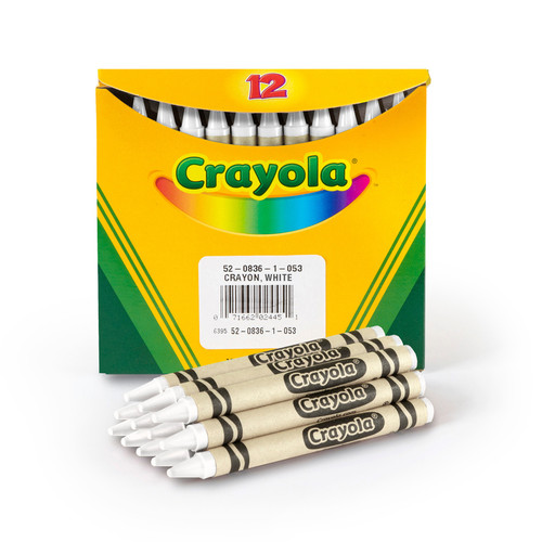 6 Pack - Crayola White Crayons-12/Pkg - 52-0836