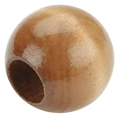6 Pack - Pepperell Round Wood Beads 20mm 8/Pkg-Maple - PWB20-02