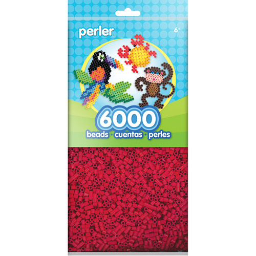 2 Pack - Perler Beads 6,000/Pkg-Red - PBM80-11-11094 - 048533110940