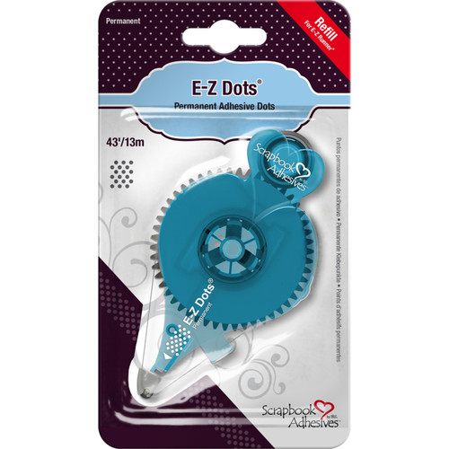 3 Pack - Scrapbook Adhesives E-Z Dots Permanent Adhesive Refill-Permanent, 43', Use In 12026 - 12036 - 093616012031