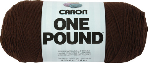 2 Pack - Caron One Pound Yarn-Espresso - 294010-10581 - 057355383395