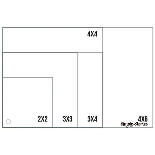 2 Pack - Simple Stories Sn@p! Photo Crops 5/Pkg-Square & Rectangle - SNAP4064 2 Pack - Simple Stories Sn@p! Photo Crops 5/Pkg-Square & Rectangle - SNAP4064