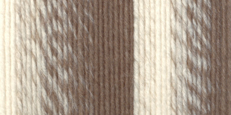 3 Pack - Lion Brand Scarfie Yarn-Cream/Taupe - 826-206