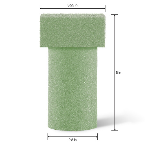 3 Pack - FloraCraft FloraFoM Memorial Vase Insert-3.25"x6" - MV6GS 3 Pack - FloraCraft FloraFoM Memorial Vase Insert-3.25"x6" - MV6GS