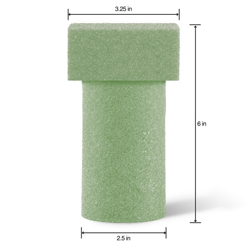 3 Pack - FloraCraft FloraFoM Memorial Vase Insert-3.25"x6" - MV6GS 3 Pack - FloraCraft FloraFoM Memorial Vase Insert-3.25"x6" - MV6GS