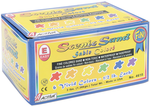 2 Pack Activa Scenic Sand .5lb 6/Pkg-Vivid 4610A - 036061046107