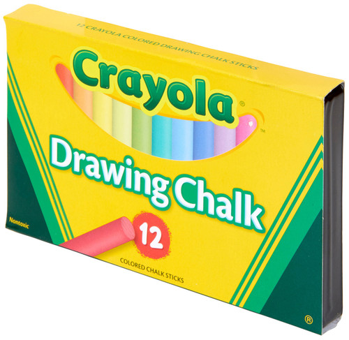 6 Pack - Crayola Drawing Chalk-12/Pkg - 51-0403