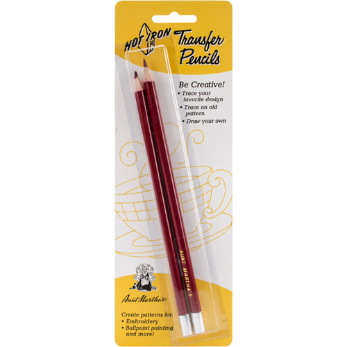 3 Pack Aunt Martha's Hot Iron Transfer Pencils 2/PkgTP1 - 043272010209