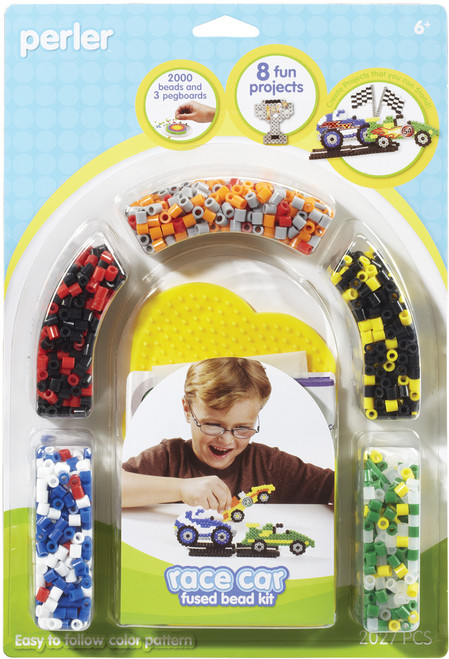2 Pack - Perler Fused Bead Kit-Race Car - P559-81 - 048533559817