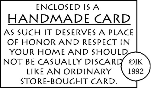 2 Pack - Judikins Rubber Stamp 1.75"X1.25"-Handmade Card - J2055D - 760164020558