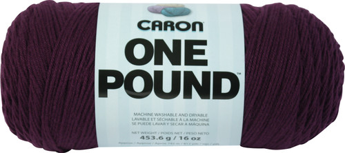 2 Pack - Caron One Pound Yarn-Deep Violet - 294010-10547 - 057355383340