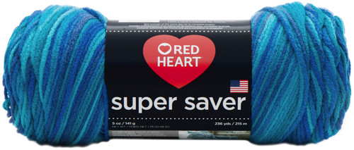 3 Pack Red Heart Super Saver Yarn-Macaw E300B-3944 - 073650835537