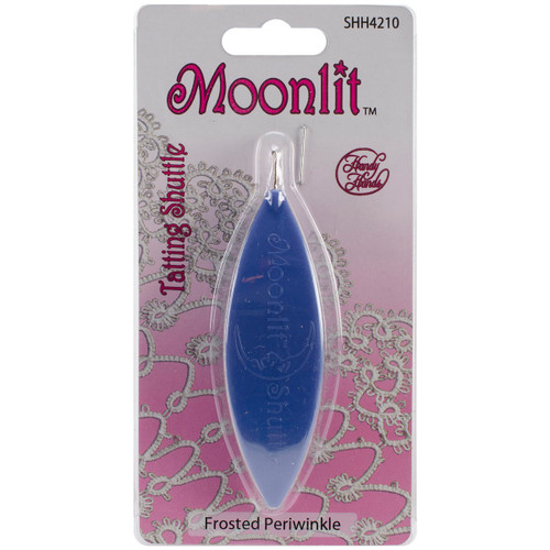 4 Pack Handy Hands Moonlit Tatting Shuttle W/Hook-Frosted Periwinkle SHH42-10 - 769826042105