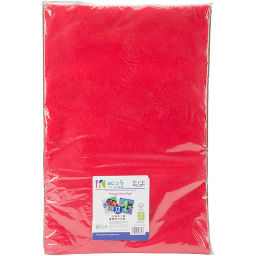 2 Pack - Kunin Felt Fun Pack 12"X18"-Assorted Colors - K450Z9MP - 028981468107