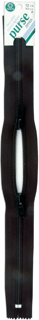 2 Pack - Coats Purse Double Slider Zipper 18"-Black - F53 18-2 - 073650782312