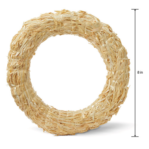 3 Pack - FloraCraft Straw Wreath Form-8" - SW8C