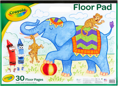 3 Pack Crayola Floor Pad 22"X16"-30 Sheets 99-3401 - 071662993412