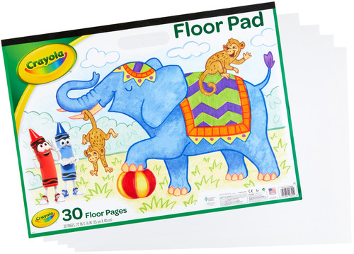 3 Pack Crayola Floor Pad 22"X16"-30 Sheets 99-3401