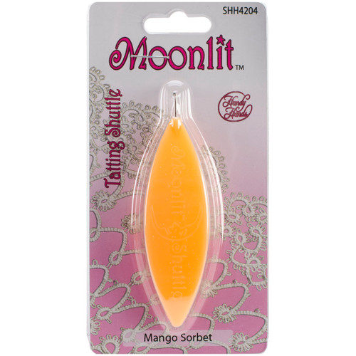 4 Pack Handy Hands Moonlit Tatting Shuttle W/Hook-Mango Sorbet SHH42-4 - 769826042044