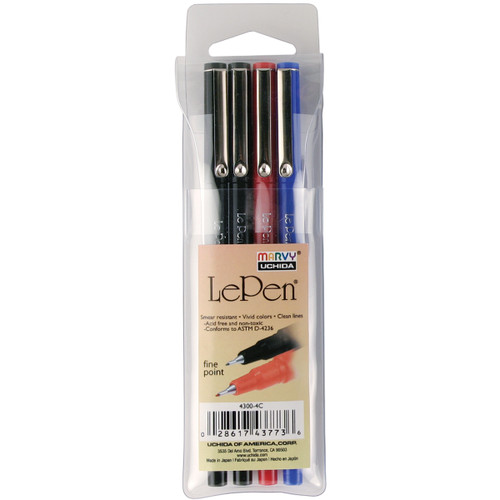 Uchida Bistro Chalk Marker Extra Fine Point Set 4/Pkg-Pastels (Assorted)