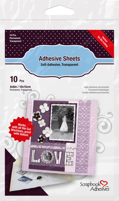 3 Pack - Scrapbook Adhesives Permanent Adhesive Sheets 10/Pkg-4"X6" - 1680-6 - 093616016800 3 Pack - Scrapbook Adhesives Permanent Adhesive Sheets 10/Pkg-4"X6" - 1680-6 - 093616016800