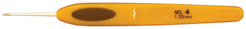 3 Pack - Clover Soft Touch Steel Crochet Hook-Size 4/1.25mm - 1022